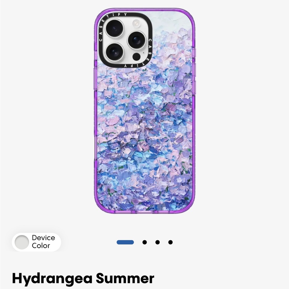 Casetify Hydrangea Summer Case - Blue and Purple